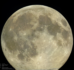 Изображение Луны, сделанное при помощи 12-и AVI-файлов и обработанное в RegiStax 6 и Photoshop