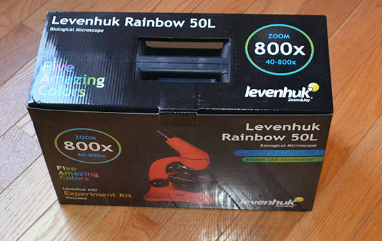 Микроскоп Levenhuk Rainbow 50L: коробка