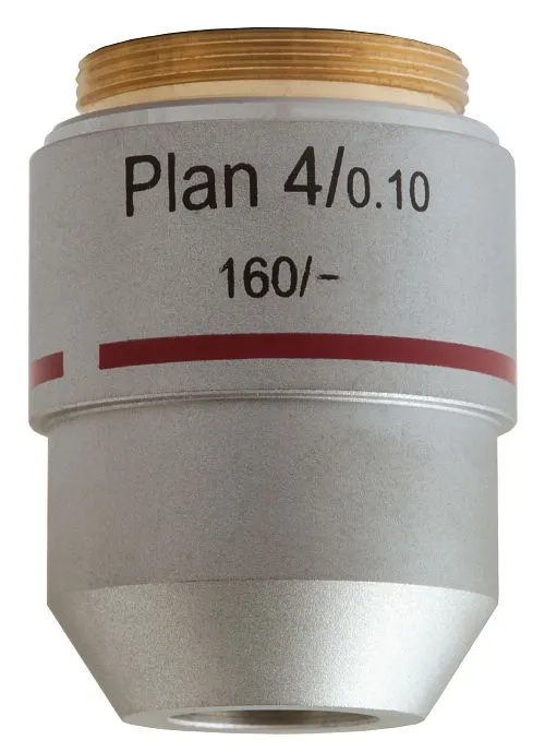 Объектив планахроматический Levenhuk MED 4x,  1