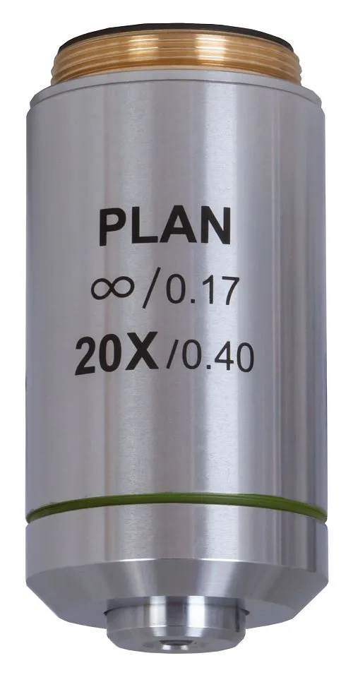 Объектив планахроматический Levenhuk MED 20x/беск,  1