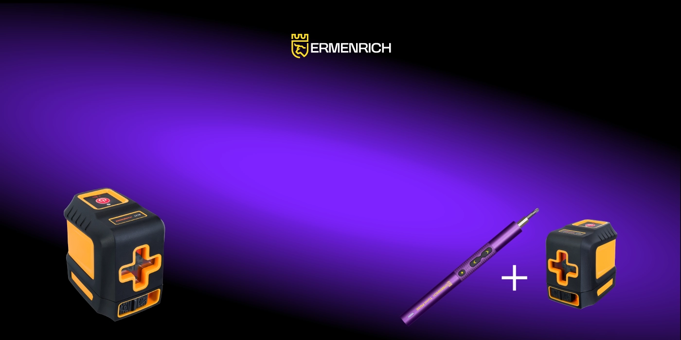 Лазерный уровень в подарок к отвертке