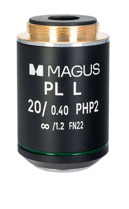 Объектив MAGUS 20HP 20х/0,40 Plan L фазовый PHP2 ∞/1,2 WD 8,0 мм,  1