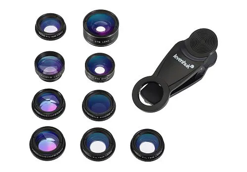 Набор объективов для смартфона Levenhuk Lens S10,  1