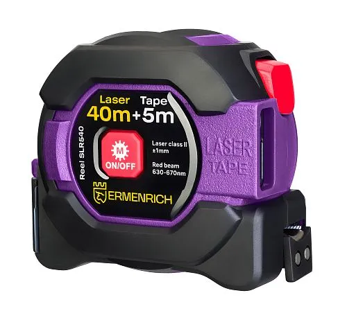 Рулетка с лазерным дальномером Ermenrich Reel SLR540