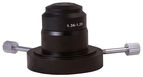 Конденсор темного поля (масляный, NA 1,36–1,25) для микроскопов Levenhuk MED 10/20/25,  1