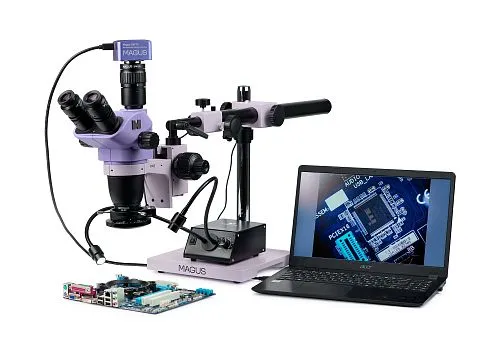 Микроскоп стереоскопический цифровой MAGUS Stereo D8TR для ремонта и пайки,  1