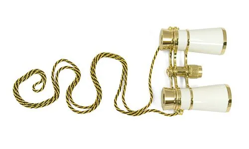 Бинокль Levenhuk Broadway 725A с цепочкой, белый,  1