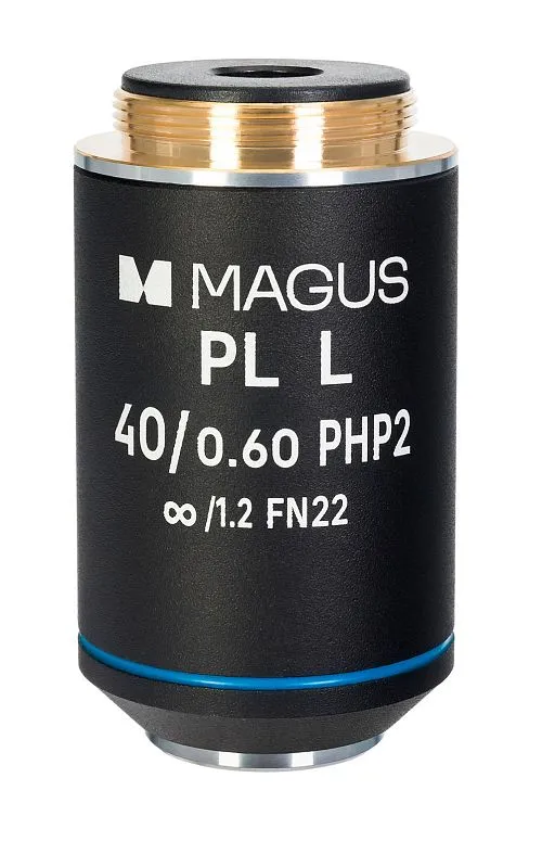 Объектив MAGUS 40HP 40х/0,60 Plan L фазовый PHP2 ∞/1,2 WD 3,5 мм,  1