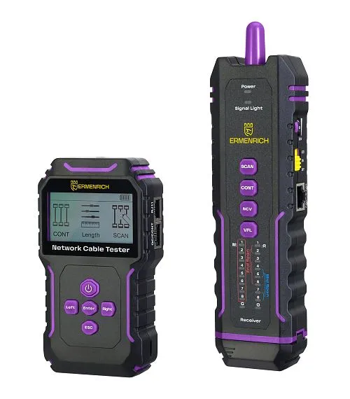 Многофункциональный кабельный тестер Ermenrich NetGeeks NP45,  1