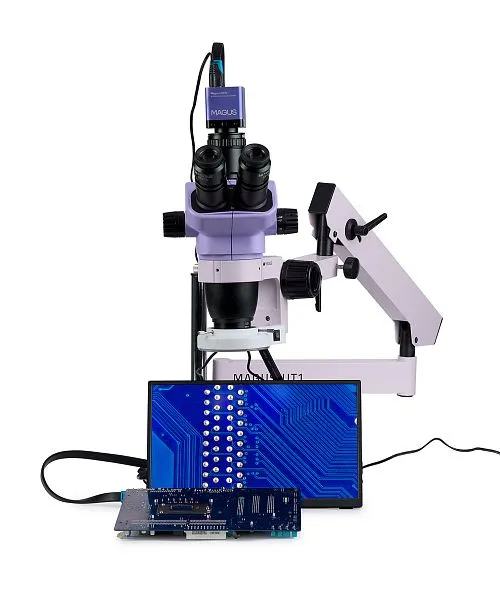 Микроскоп стереоскопический цифровой MAGUS Stereo D7TR LCD для ремонта и пайки,  1