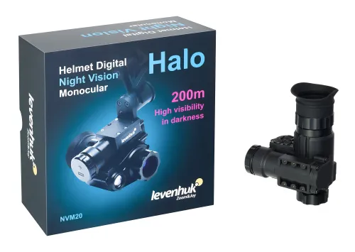 Монокуляр цифровой ночного видения Levenhuk Halo NVM20 Helmet, с креплением на шлем,  3