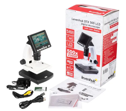 Микроскоп цифровой Levenhuk DTX 500 LCD,  3