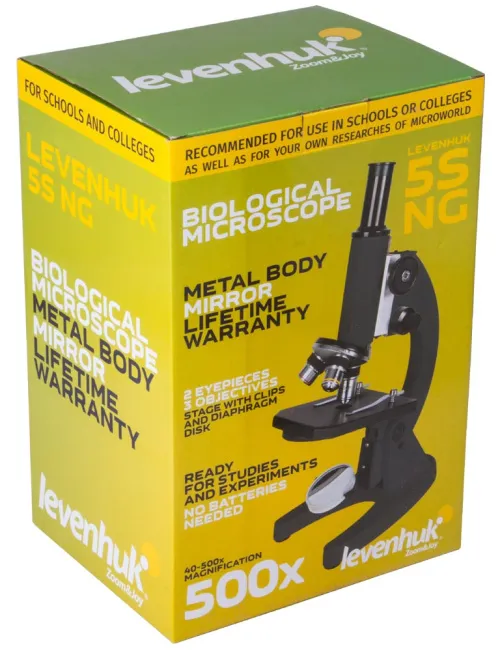 Микроскоп Levenhuk 5S NG, монокулярный,  12