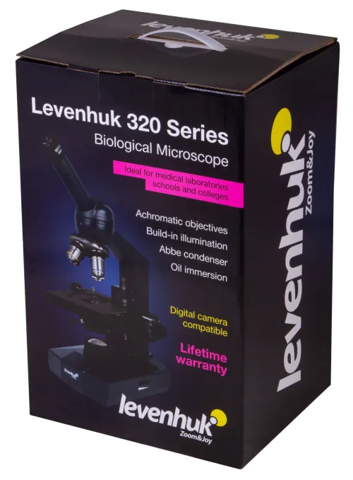 Микроскоп Levenhuk 320 PLUS, монокулярный,  17
