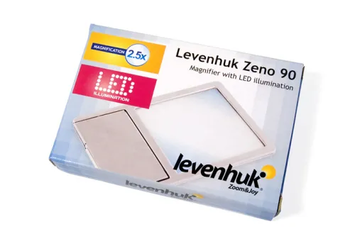 Линза Френеля Levenhuk Zeno 90, 2,5x, 48x45 мм, 1 LED, металл,  2
