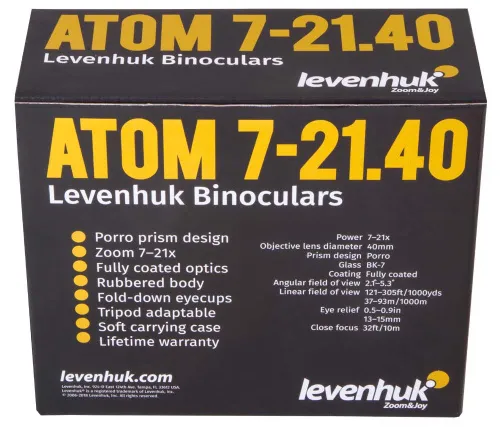 Бинокль Levenhuk Atom 7–21x40,  12