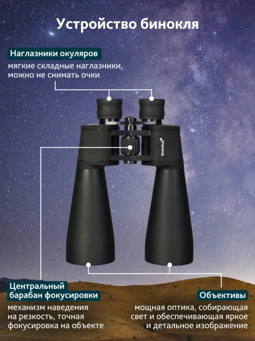 Бинокль Levenhuk Bruno BASE 15x70,  19