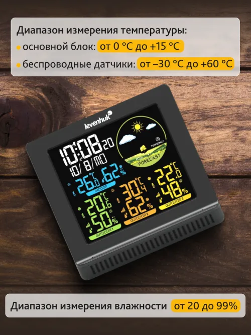 Метеостанция Levenhuk Wezzer PLUS LP40,  16