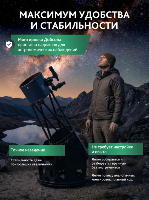 Телескоп Добсона Levenhuk New Skyline PRO 16" (400/1830) Retractable,  21