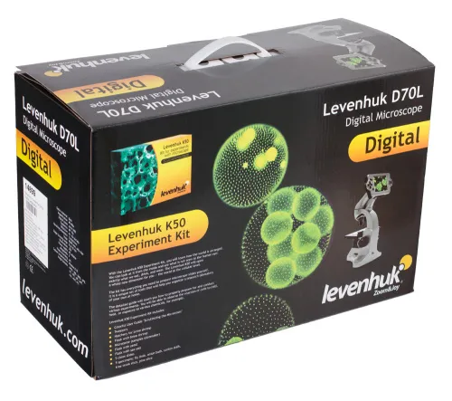 Микроскоп цифровой Levenhuk D70L, монокулярный,  16