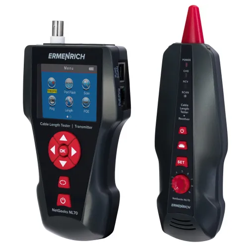 Измеритель длины кабеля Ermenrich NetGeeks NL70,  4