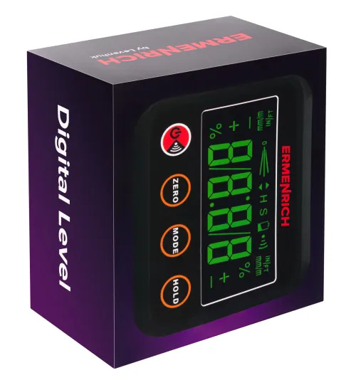 Цифровой уровень Ermenrich Verk LQ40, черный,  6