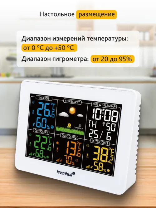 Метеостанция Levenhuk Wezzer PLUS LP60,  14