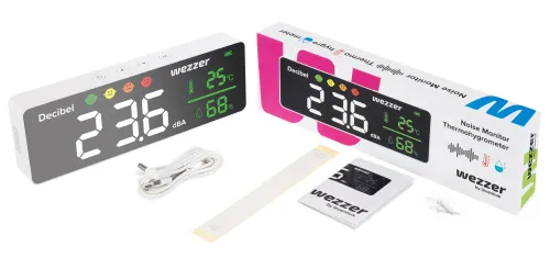 Шумомер-термогигрометр Levenhuk Wezzer Teo TH70,  2