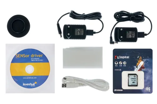 Микроскоп цифровой Levenhuk D80L LCD, монокулярный,  3