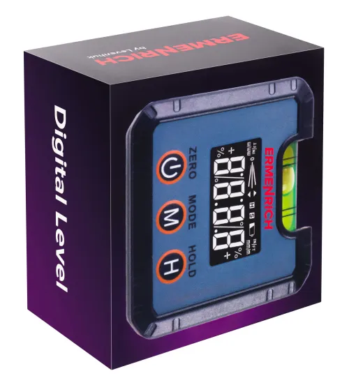 Цифровой уровень Ermenrich Verk LQ30, черный,  6