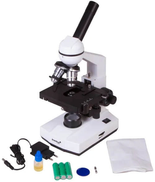 Микроскоп Levenhuk AF1 40x–1000x, подзаряжаемый,  3