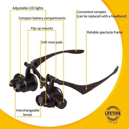 Лупа-очки Levenhuk Zeno Vizor G8,  20