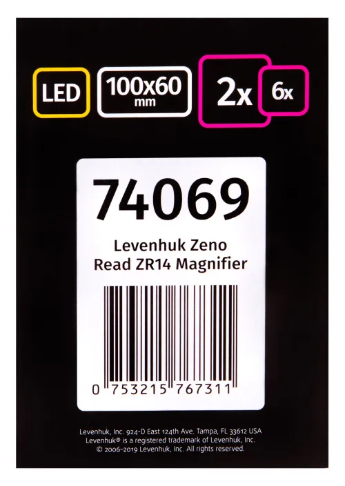 Лупа для чтения Levenhuk Zeno Read ZR14,  14