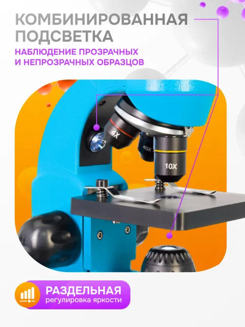 Микроскоп Levenhuk Rainbow 50L PLUS,  33