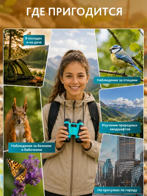 Бинокль Levenhuk Discovery Basics BB10,  10