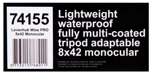 Монокуляр Levenhuk Wise PRO 8x42,  14