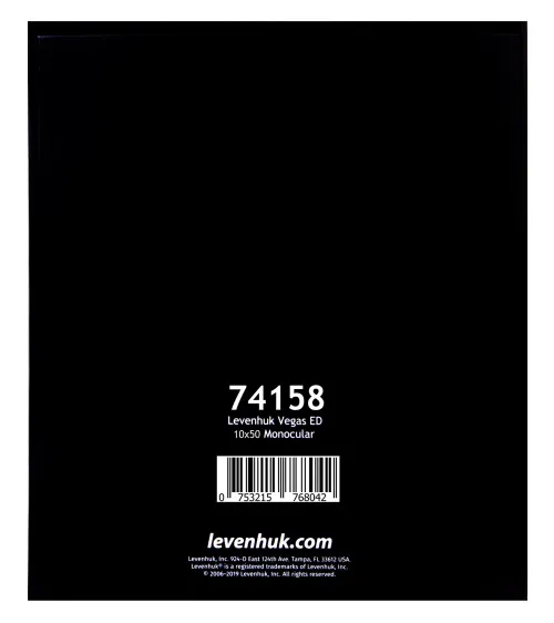 Монокуляр Levenhuk Vegas ED 10x50,  21