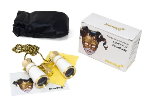 Бинокль Levenhuk Broadway 725A с цепочкой, белый,  2