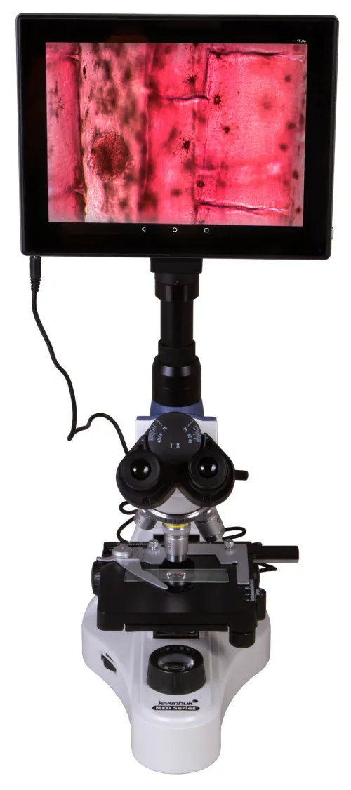 Микроскоп цифровой Levenhuk MED D10T LCD, тринокулярный,  4