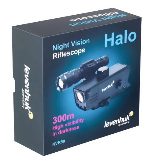 Монокуляр цифровой ночного видения Levenhuk Halo NVR50, с прицельным крепежом,  18