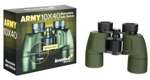 Бинокль Levenhuk Army 10x40 с сеткой,  6