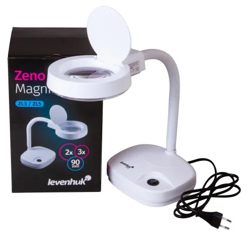 Лупа-лампа Levenhuk Zeno Lamp ZL3 LUM,  2