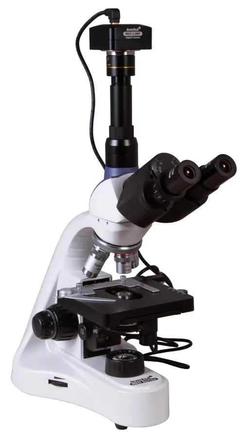 Микроскоп цифровой Levenhuk MED D10T, тринокулярный,  5