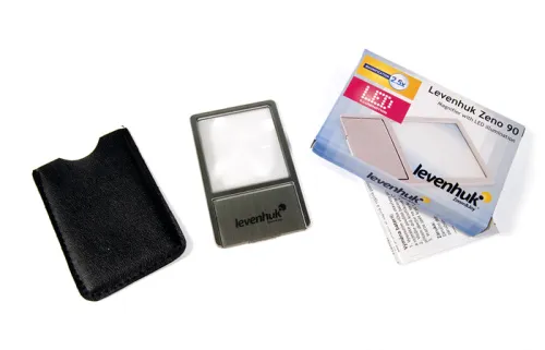 Линза Френеля Levenhuk Zeno 90, 2,5x, 48x45 мм, 1 LED, металл,  5