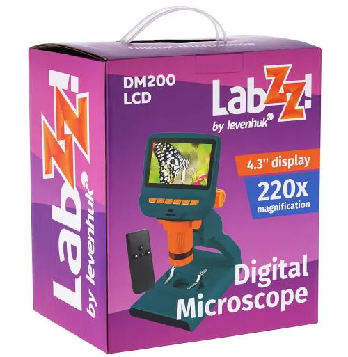 Микроскоп цифровой Levenhuk LabZZ DM200 LCD,  14
