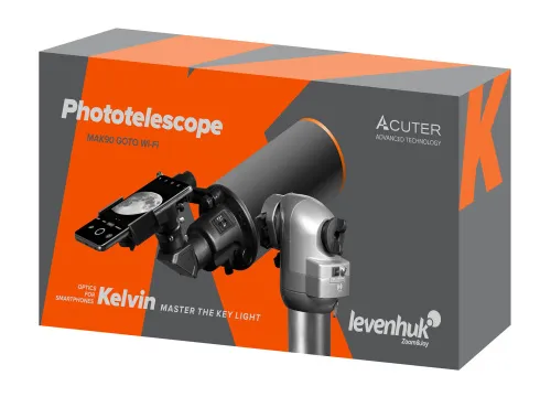 Фототелескоп Levenhuk Kelvin MAK90 AZ GOTO Wi-Fi,  9