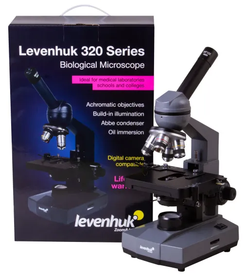 Микроскоп Levenhuk 320 BASE, монокулярный,  16