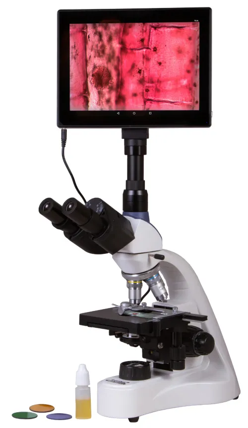 Микроскоп цифровой Levenhuk MED D10T LCD, тринокулярный,  2