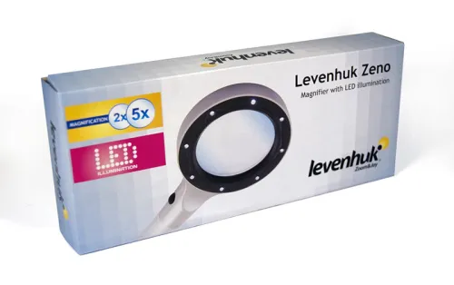 Лупа Levenhuk Zeno 400, 2/4x, 88/21 мм, 2 LED, металл,  2