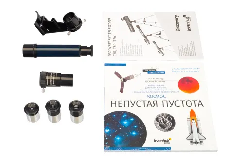 Телескоп Levenhuk Discovery Sky T76 с книгой,  3